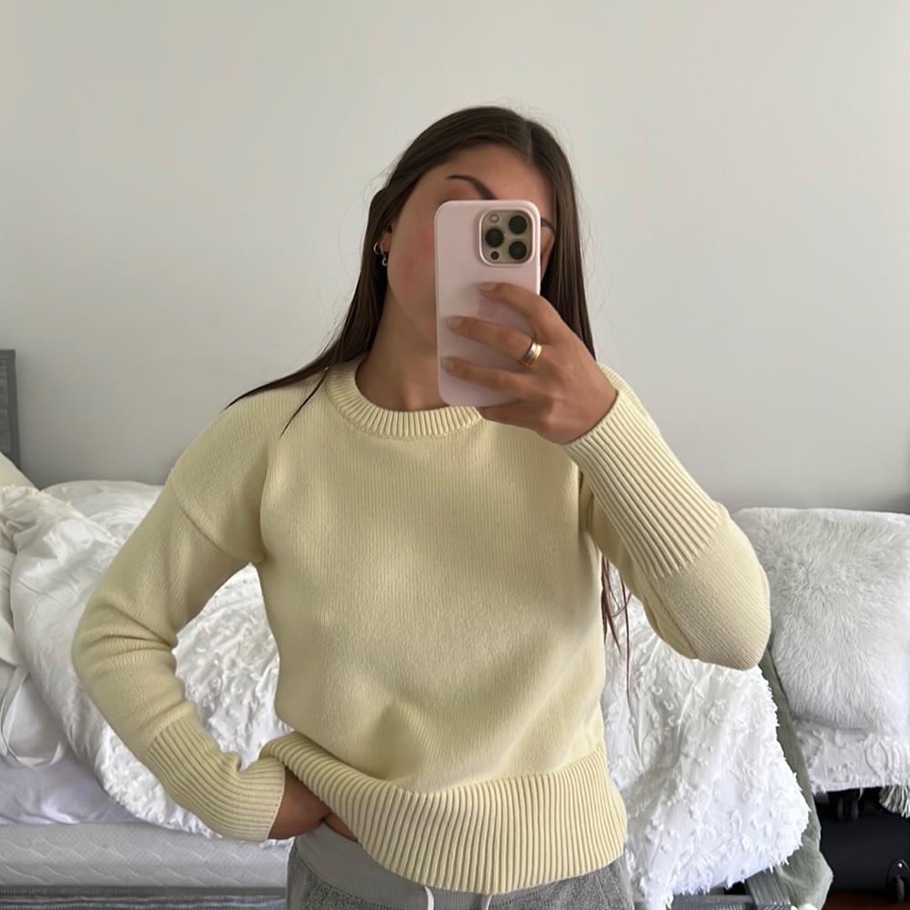 Baby yellow philosophy sweater